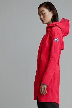 Chamarras Canada Goose Mujer Mexico - Salida Chubasquero Rojos UX0416258